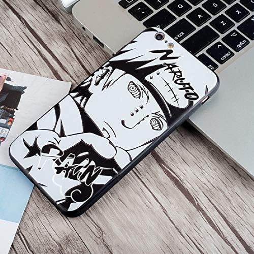 Luxury Black White Naruto Sasuke Kakashi Phone Case for iPhone X 8 7 Plus XR XS Max (6, iPhone 7Plus/8Plus)