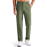Libin Men's Golf Pants Classic Fit Flat Front Work Dress Pants 29" 31" 33" Stretch Casual Pants Lightweight with Pockets