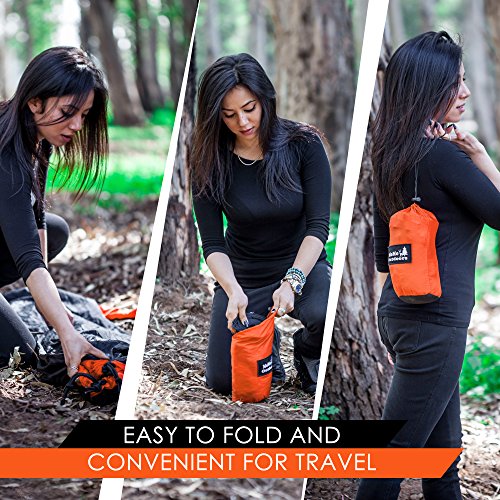 Lightweight Double Camping Hammock Adjustable Tree Straps