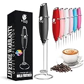 Bean Envy Milk Frother, Coffee Stirrers, Frother Wand, Milk Frother Handheld, Frother with stand, Hand Blender for Coffee, La
