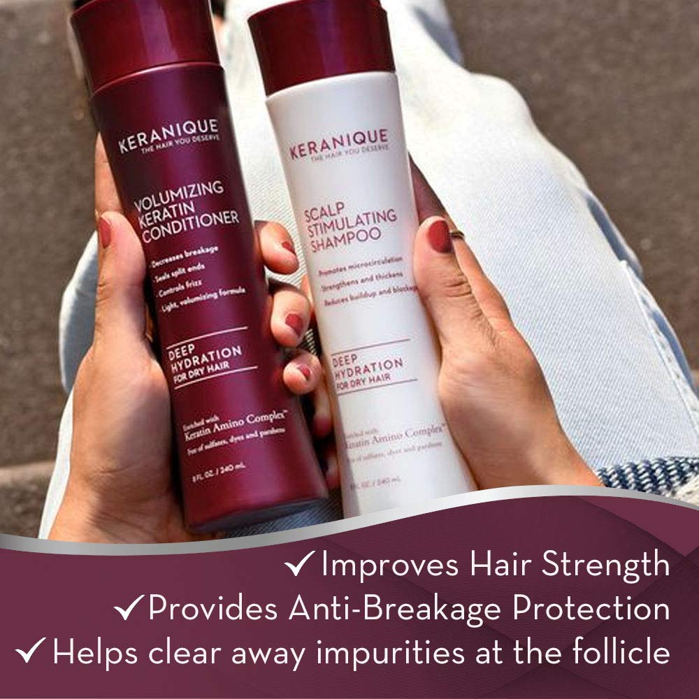 Keranique Color Boost Scalp Revitalizing Keratin Shampoo for Color Treated Hair | Keratin Hair Treatment | Keratin Amino Complex, Free of Sulfates, Dyes and Parabens: Beauty