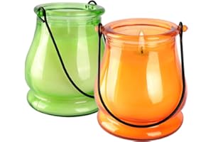 2-Pack Hanging Citronella Candles - Burning time 50hours,12oz Scented Candle for Home Decor, Camping, Patio & Bug-Free Ambian
