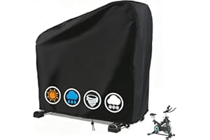 Rilime Exercise Bike Cover,Upright Cycling Cover Stationary Bike Covers Outdoor Storage Waterproof Dustproof Bicycle Cover Well-Suited for Indoor and Outdoor Fitness