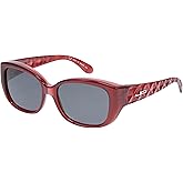 JP by Jonathan Paul Beverly Fitovers Sunglasses - Polarized Grey Lenses with 100% UVA and UVB Protection, Oleophobic Smudgeproof coating - Misty Cherry Frame