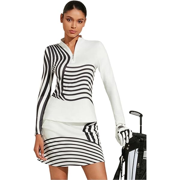 IBKUL Maglia Donna Manica Lunga Collo Alto Con Protezione Solare UPF 50+ E Tecnologia Rinfrescante Icefil – Stampa Ghiacciata