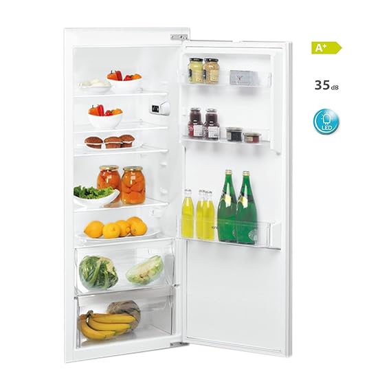 IGNIS ARL 8150 A+ Einbaukühlschrank Vollraumkühlschrank/140 cm Höhe/132 kWh/Jahr/241 Liter Gesamtnutzinhalt/Leise mit nur 35 