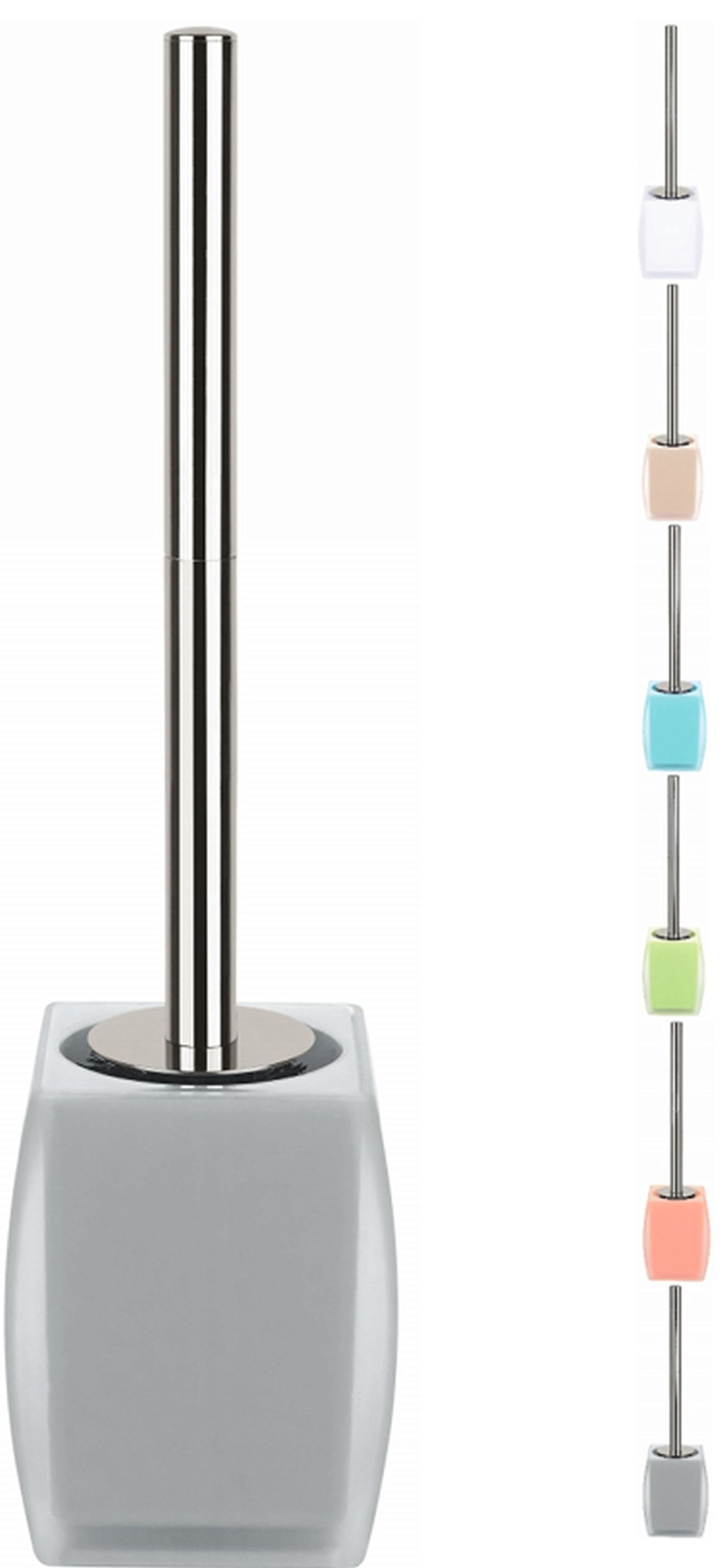 Spirella toilet brush, Freddo with hygienic container, grey