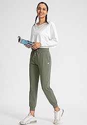 G Gradual Women's Joggers Pants with Zipper Pockets