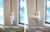 Sandiyago 4 Pack Sash Jammer Blocker White PVC uPVC Door Window Lock Anti Theft view 4