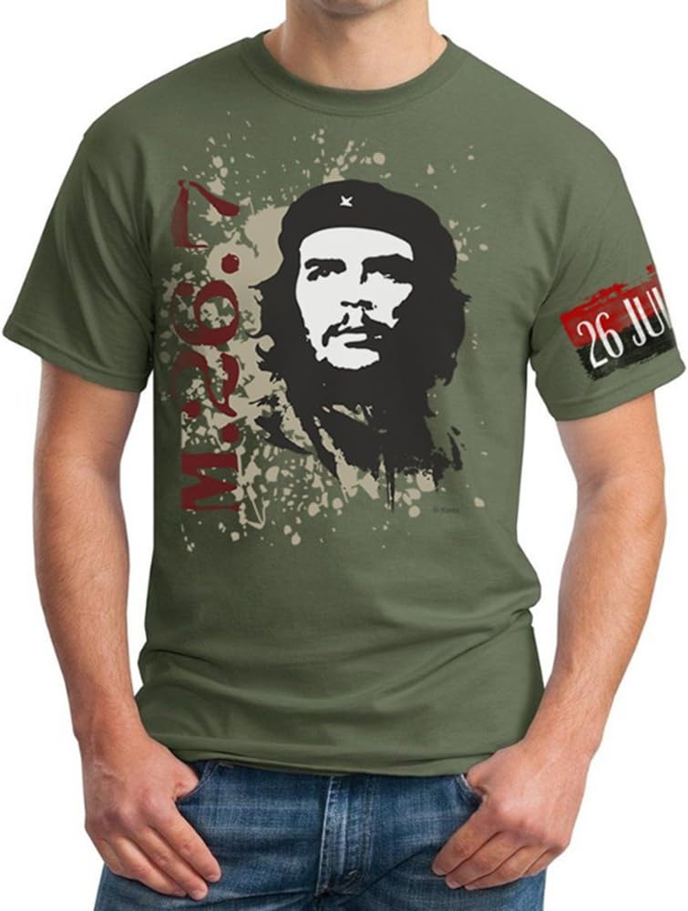 Che Guevara Store Men's Black Tshirt 26 July Movement Che Guevara