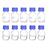 PATIKIL 10 Pack Reagent Media Storage Bottles, 50ml
