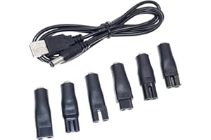 Power Plug 5.5 X 2.1mm Male to C8 Tail Female Adapter Connector Cable Conversion Plug for Shaver Hair Shavers Connector Repla