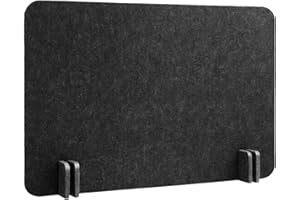 Baoblaze Desktop Partition Acoustic Desk Divider with Support Feet Felt Stand up Screen Cubicle for Study School Student, Rec