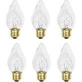 RIHUIN for Hatco High-Temperature-Resistant Light Bulbs for Food Holding Systems; 60W E26 Base; Pack of 6
