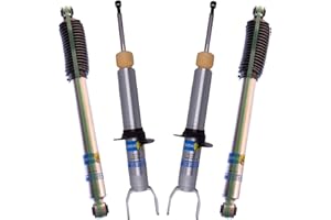 Bilstein B8 5100 Set of Front and Rear Shock Absorbers for 2009-2022 Ram 1500 with 0-2.8 Inch Front and 0-1 Inch Rear Lift | Includes TrendsAuto Decal | 24-317887 24-187374