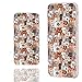 CHICHIC iPhone 6s Case,iPhone 6 Case, 360 Full Protective Shockproof Slim Flexible Soft TPU Art Design Cover Cases for iPhone 6 6s 4.7 Inch,Cartoon Animal pet Cute Brown Dogs and Cats Smile