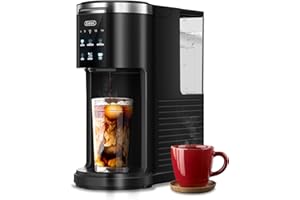 Gevi Single Serve Coffee Maker for K Cup and Ground Coffee, Pod Coffee Maker with 40oz Water Reservoir, 6 to 14 oz. Brew Sizes, Black