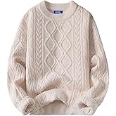 Aelfric Eden Women's Oversized Cable Knit Crewneck Sweaters Long Sleeve Sweater Chunky Loose 2025 Outfits Pullover