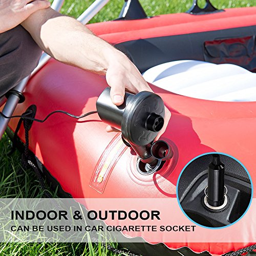 image for mixigoo Electric Air Pump Portable Inflator Pump Deflator Pump Quick-f