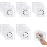 25 Pairs Hidden Sew Magnetic Snap, 15MM Invisible Hidden Sew in PVC Hidden Purse Closure Fastener Magnetic Snap Magnet Fasten