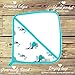 Bamboo Hooded Baby Bath Towel & Washcloth Set, For Infant to Toddler Boys and Girls, Land of the Wee