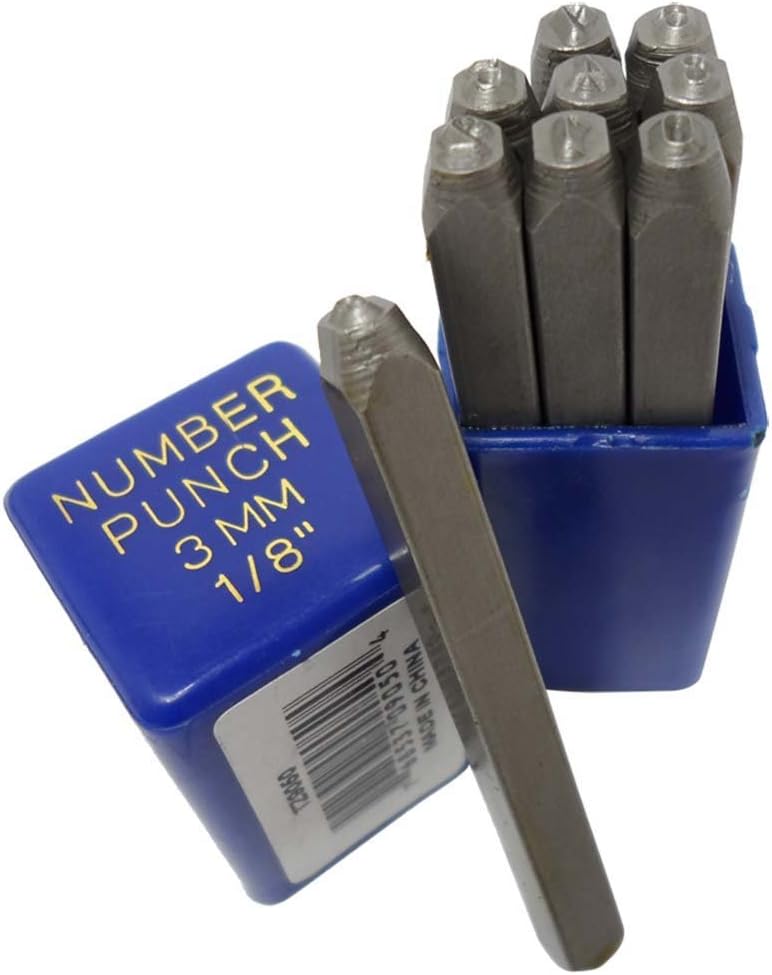 ToolUSA Number Punch Set 9 Piece (3mm 
