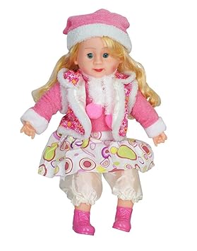Manvi Toys Musical Doll Sings Poems Stuffed Plush Soft Doll (Big Size : 54 cm) Toy Kids Girls Birthday Love Gift (Random Color