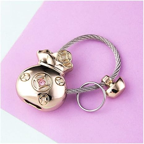 Amazon Co Jp キーホルダー福袋ペンダントマネーバッグキーチェーンリングクリエイティブパーソナリティカーロックキーリングかわいい女性の スクールバッグペンダント Color Gold ホーム キッチン
