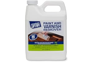 Motsenbocker's Lift Off 41132 32-Ounce Paint and Varnish Remover for Wood Stain, Solvent Paint, Lacquers, Polyurethane Works on Cabinetry, Furniture, Wood and More Water-Based, Pack of 1