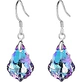 Austrian Crystal Baroque Drop Dangle Earrings for Women 925 Sterling Silver Hook Hypoallergenic Jewelry