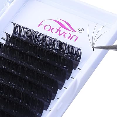Mega Volume Lash Extensions 0.05 D Curl 8-14mm Mixed Tray Premade Russian 3D 4D 5D 6D Volume Eyelash Extensions 8D 10D Silk Lash Extensions by FADVAN