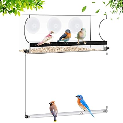 Birds Feeders Gorse Window Bird Feeder With Strong Suction Cups
