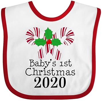 baby's first christmas bib