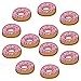 XUNHUI 10 pcs Donuts Patches Badges for Clothing Iron Embroidered Patch Applique Iron Sew on DIY Patches Sewing Accessories for Clothes