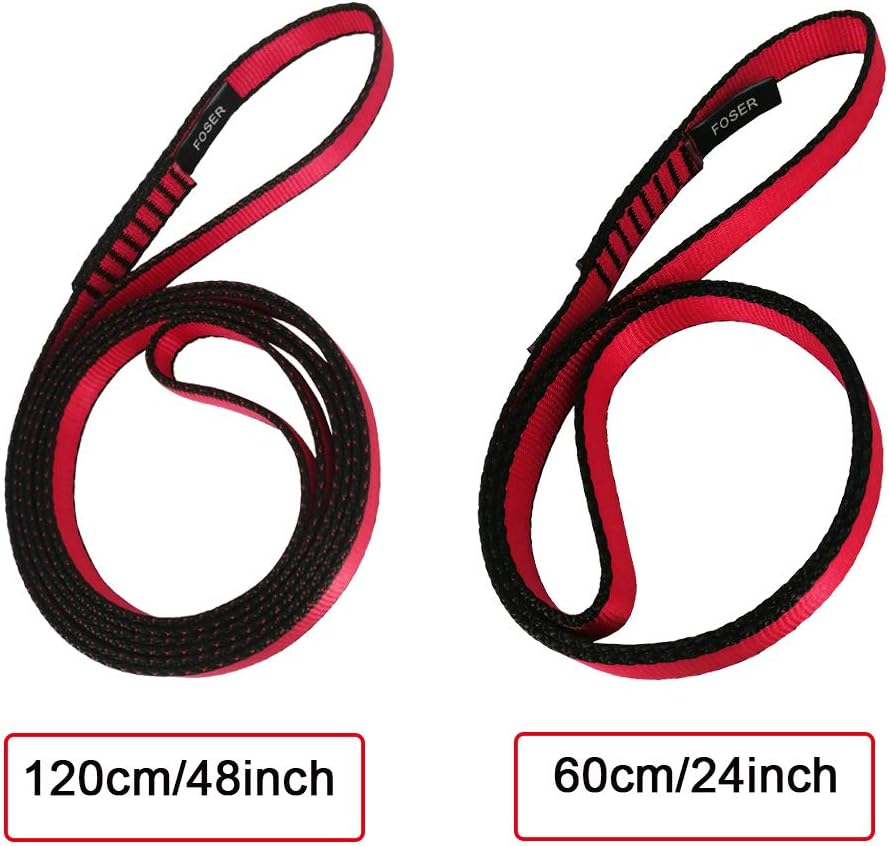 FOSER 18mm Nylon Climbing Sling Runner, 23KN Nylon Rope, Apply to Rock Climbing, Mountaineering, Hiking, Downhill, Emergency Equipment, etc : Sports & Outdoors