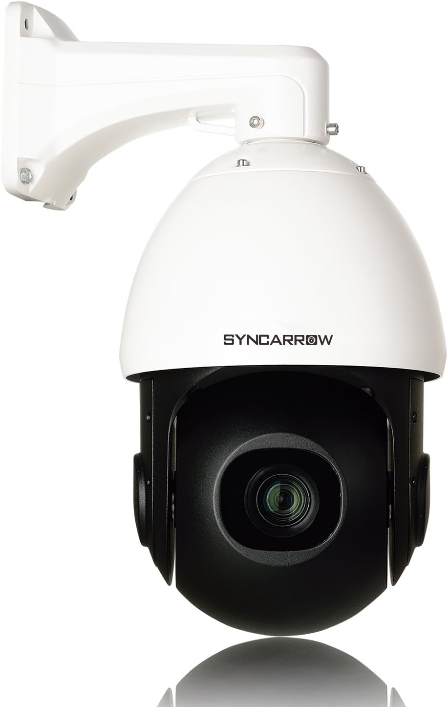 SyncArrow 7" Network 2.0 Megapixel 1080P HD, Starlight Tech, 20x Optical Zoom, 10x Digital Zoom, 200 Deg/s High Speed PTZ, IP66 Weatherproof Outdoor Security IP Dome Camera ONVIF (N-7Q20S)