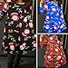 ECOWISH Women's Long Sleeve Christmas Santas Snowman Print Party Dress