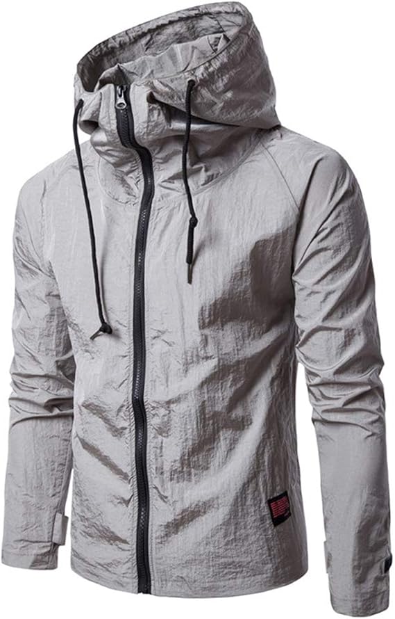 Amazon Yunping メンズ パーカー アウトドアウェア 日焼け止め Uvカット ジャケット メンズ 防寒着 防風 ウインドブレーカー カジュアル コート ジャケット 通販