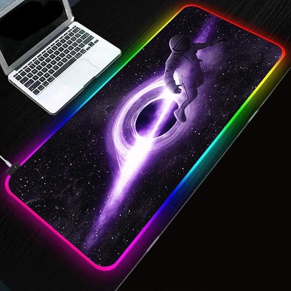 Mouse Pads Space Astronaut RGB Mouse Mat Gaming Rubber Amazon.co.uk