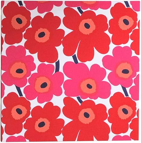 Amazon ファブリックパネル Marimekko マリメッコ Mini Unikko ミニウニッコ レッド ミニサイズ 33 33cm アートフレーム ポスター オンライン通販