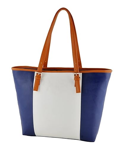 Goldmine Womens PU Leather Handbag (Blue, GOLD_CMB249)