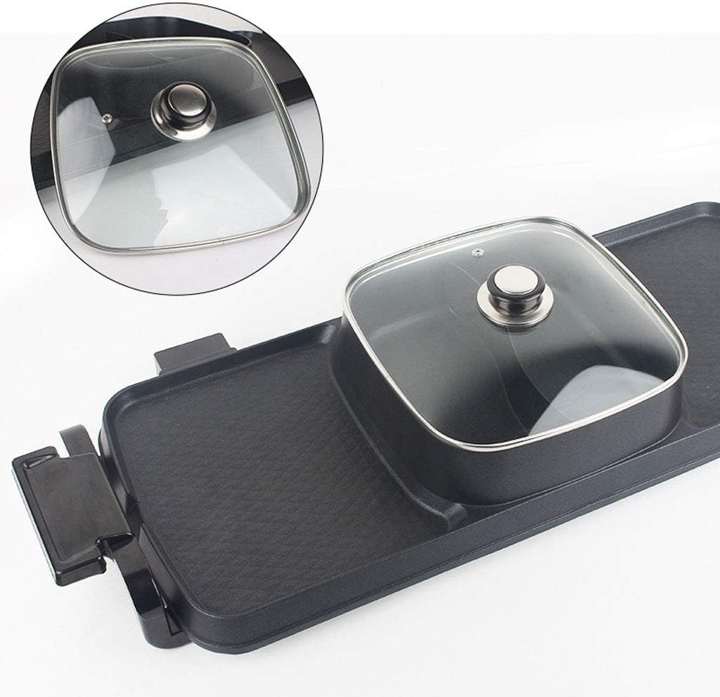 review ZJJ& Barbecue Grill Smokeless Electric Grill Home Electric Baking Pan Multi-Function Roasting One-Pot