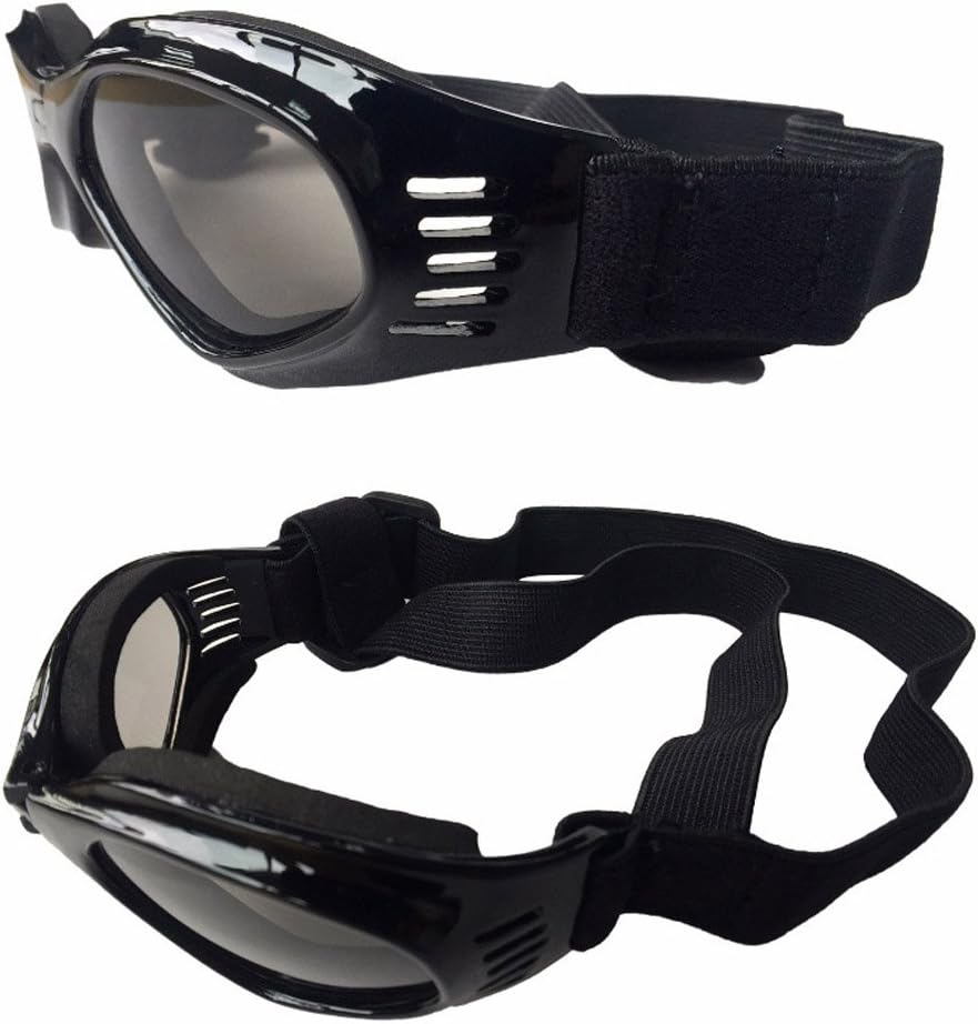 Cool Pet Dog Motorcycles Bike Sunglasses for Sun Rain Protection,Funny Halloween Cosplay Costume for Cats Dogs