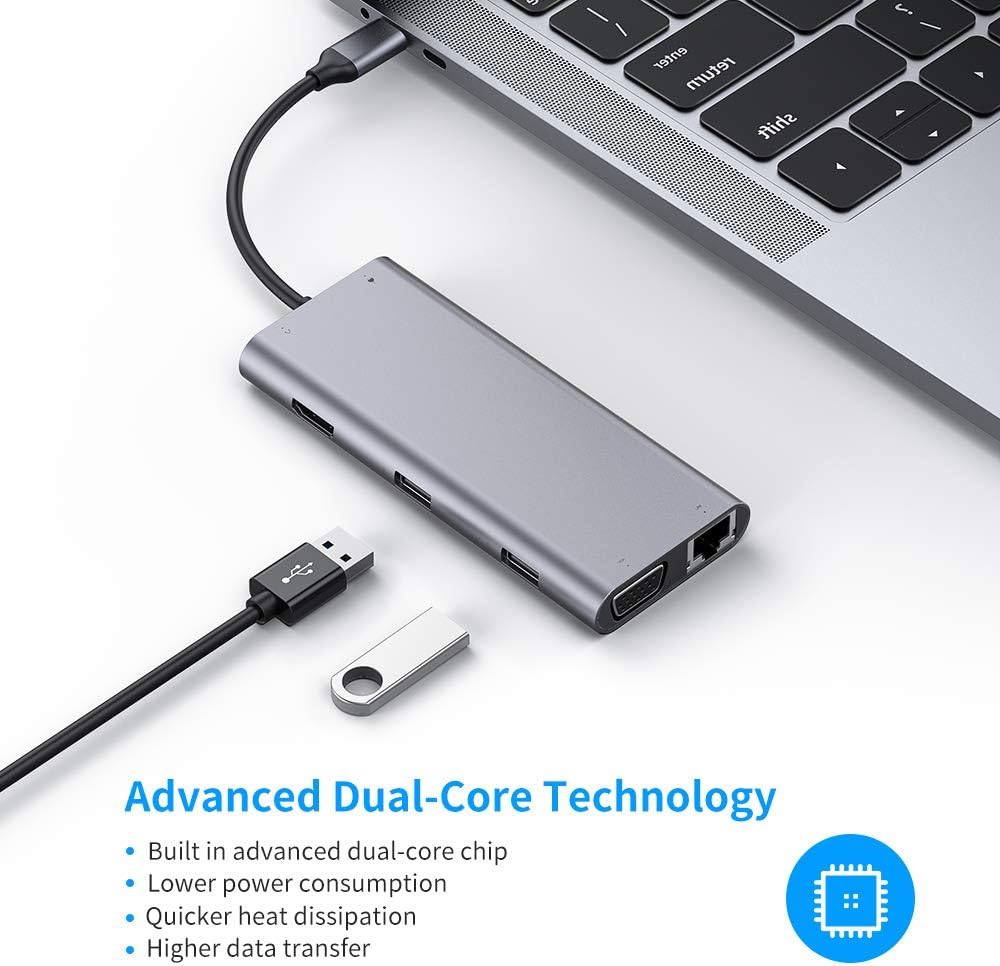 USB C HUB (Brown)