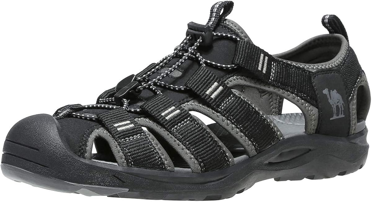 Amazon.com | CAMEL CROWN Men's Waterproof Hiking Sandals Closed Toe Water Shoes Athletic Sport 