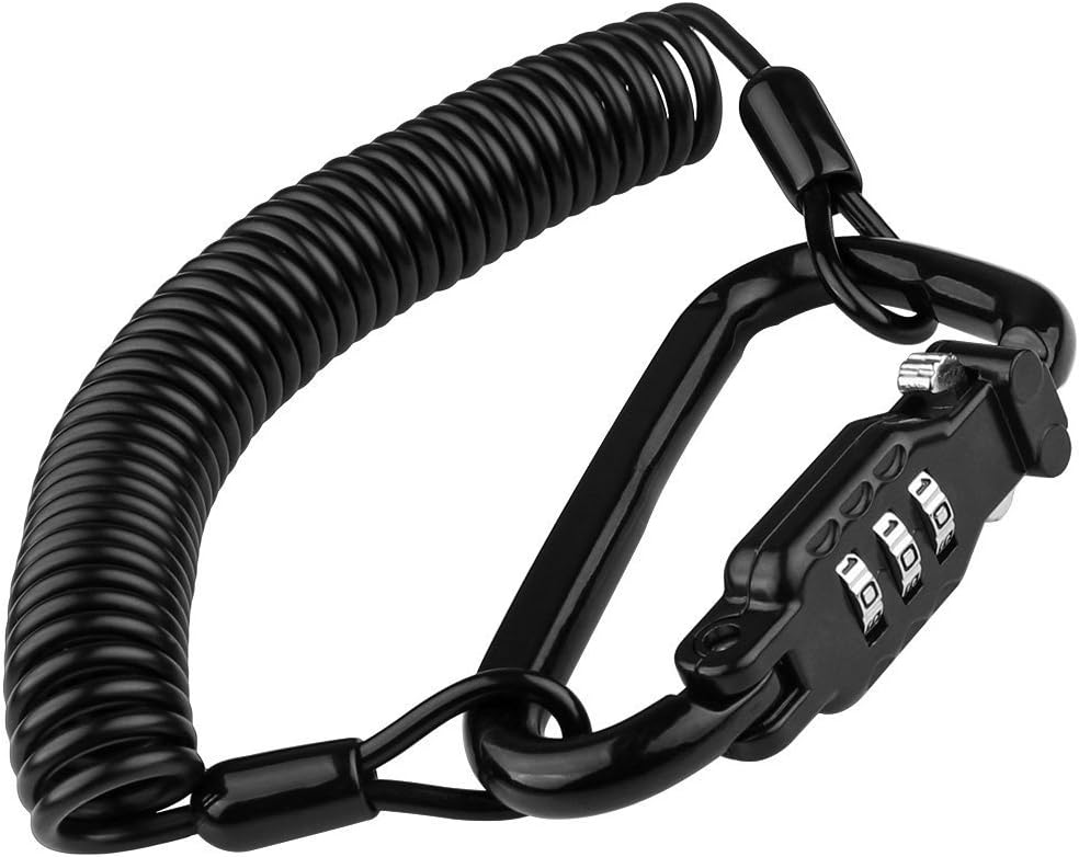 Motorcycle helmet lock cable Clearance