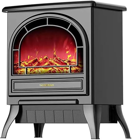 NBVCX Home Decorative Freistehende elektrische Kaminheizung tragbar mit