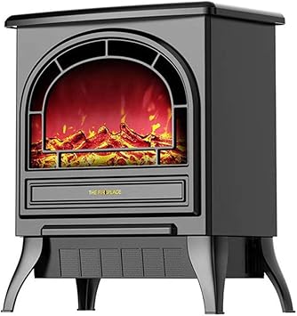 NBVCX Home Decorative Freistehende elektrische Kaminheizung tragbar mit