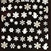 Velishy(TM) Christmas Snowflakes Snowman 3D Nail Art Stickers Decals