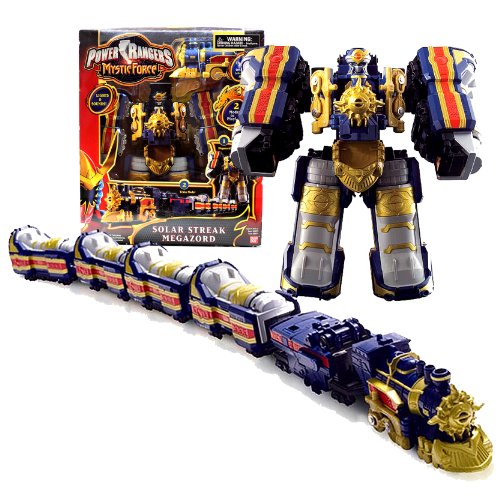 Power Rangers Bandai Year 2006 Mystic Force 10 Inch Tall Electronic Zord Action Figure - Solar Streak Megazord with Lights and Sounds, 2 Modes to Play